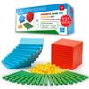 Simply magic 131 PCS Base Ten Blocks for Math - Place Value Blocks, Base 10 Math Manipulatives K-3, Math Counters, Number Blocks, Math Cubes for Kids, Counting Blocks - Kindergarten 1st 2nd 3rd Grade view 1