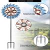 MUMTOP Wind Spinners Outdoor Metal 6.5 FT Large Two-Way Wind Sculptures for Patio Yard and Garden Decor view 2