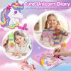 YOYTOO Unicorn Gifts for Girls 5 6 7 8 9 10-12 Years Old, Kids Unicorn Stationery Set with Secret Diary, Stamps, Pens, Journal Notebook Birthday Gifts for Little Girls view 3