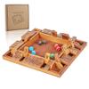 ApudArmis 4-Way Shut The Box, Large Wooden Board Game Set with Dice, 4 Ways Play Shut-The-Box for Teens Learning Addtion Adults Classroom Home Party Pub (12 in) view 1