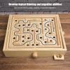 Maze Game Marble Board Game, Brain Training Educational Maze Wood Magnetic Puzzle Ball Educational Toys for Exercising Thinking Ability, Creativity for 14 Years Children view 3