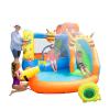 Doctor Dolphin Inflatable Water Slide, Bounce House with Slide for Wet and Dry, Water Bounce House with Blower, Inflatable Water Park Bouncy House for Kids Outdoor Bee Theme Bouncy Castle Water Toy view 1