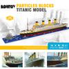 BIDIUTOY Titanic Ship Model Building Block Set, 3D Puzzle Sets DIY Educational Toys, Bricks Toy, with 1860Pcs Micro Mini Blocks, Ideal Gift for Kids and Adults view 3