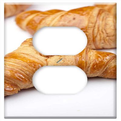 Switch Plate Outlet Cover - Croissant Croissants Baking Breakfast Nutrition