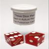 Authentic Las Vegas Casino Table-Played Craps Dice Pair Matching Serial Numbers view 2