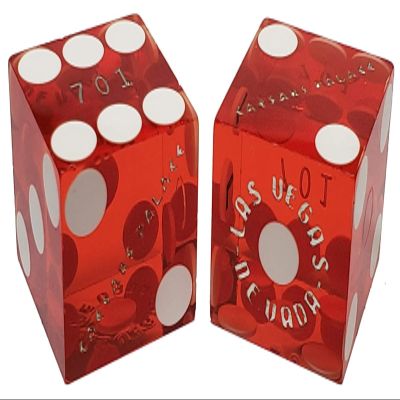 Matching Genuine Las Vegas Casino Dice - Wide Selection Authentic Casino Craps Dice Pairs with Matching Serial Numbers, Ideal for Collectors & Discerning Players