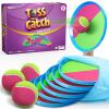 Aywewii Toss and Catch Ball Set, Boys Toys for 3 4 5 6 7 8 Year Old, Kids Sports Gifts, Outdoor Games for Backyard Camping Beach Pool Family Party, Valentines Day Gifts for Kids - 6 Paddles & 3 Balls view 1
