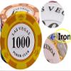 Jiawo ChipsRound Chips,Texas Hold'em, Baccarat, Flush, Casino Clay Denomination Chips.20 Tablets of 5 denominations, 100 Tablets in Total view 4