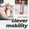 Scoot & Ride 2-in-1 Ride-On & Stand Kids Scooter, Ages 1 to 5, Highwaykick 1, Peach view 2