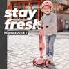 Scoot & Ride 2-in-1 Ride-On & Stand Kids Scooter, Ages 1 to 5, Highwaykick 1, Peach view 3