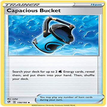 Capacious Bucket - 156/192 - Uncommon - Reverse Holo