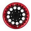 1.9in RC Wheel Rims,4Pcs 1.9in Aluminium Beadlock Wheel Rims Hubs for SCX10 1/10 RC Crawler Car (Black Red) view 2
