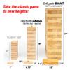 GoSports 5 ft Giant Wooden Toppling Tower - Includes Bonus Rules with Gameboard - Choose Your Style view 3