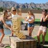 GoSports 5 ft Giant Wooden Toppling Tower - Includes Bonus Rules with Gameboard - Choose Your Style view 4