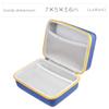 co2crea Hard Travel Case Replacement for Leapfrog Fridge Phonics Magnetic Letter Set (Blue Case + Yellow Zipper) view 3