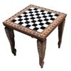 Royal Chess Mall- 14" Library Series Wooden Chess Board Table - Golden Rosewood & Acrylic Ivory view 1