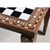 Royal Chess Mall- 14" Library Series Wooden Chess Board Table - Golden Rosewood & Acrylic Ivory view 3