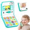 HOLA Baby Phone Toys for 1 Year Old Boy Girl, My First Learning Play Phone for Kid, Musical Light up Phone Toys 12 18 24 Month, Toys for 1,2 Year Old Boys Girls,Blue view 1