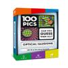 100 PICS Optical Illusions - Perfect Stocking Stuffer for Teens and Kids |100 Mind-Blowing Illusions | Contains 50 Cards in a Slide Reveal case | Ideal Gift for Travel view 1