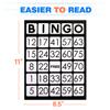 GSE Games & Sports Expert Jumbo Bingo Game Cards with Easy Read Numbers, Reusable Paper Bingo Sheets for Large Groups, Family/Friend Parties, Game Nights (Black, 100-Pack) view 2