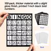 GSE Games & Sports Expert Jumbo Bingo Game Cards with Easy Read Numbers, Reusable Paper Bingo Sheets for Large Groups, Family/Friend Parties, Game Nights (Black, 100-Pack) view 3