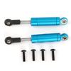2Pcs Front Shock Struts Damper with 4Pcs Screw, 72mm Aluminium Alloy Front Shock Struts Damper RC Spare Parts for WLtoy 1/14 144001 RC Model Car(Blue) view 2