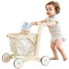 labebe Baby Push Walker Doll Stroller, Push Toy for Toddler, Shopping Cart for Girls and Boys 1 Years Old, Kids Stand Learning Walker, Wooden Play Wagon with Wheel, Larger Size 15.2 * 18.7 * 19.7 view 1