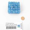 Sky Luminary Dice with Silver Pips D6 12mm (1/2in) Bulk Pack of 50 Wondertrail view 1