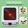 CUTE STONE Pretend Play Kitchen Toy with Cookware Steam Pressure Pot and Electronic Induction Cooktop, Cooking Utensils, Toy Cutlery, Cut Play Food, Shopping Basket Learning Toy for Girls Boys view 2