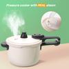CUTE STONE Pretend Play Kitchen Toy with Cookware Steam Pressure Pot and Electronic Induction Cooktop, Cooking Utensils, Toy Cutlery, Cut Play Food, Shopping Basket Learning Toy for Girls Boys view 3