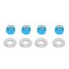RC Car Wheel Nut, 4 Pcs 3mm RC Off-Road Vehicle Wheel Hex Lock Nut Fit Tire Nut Upgrade Accessory for 1/14 144001 RC Car (Blue A949-49R) view 1