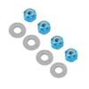 RC Car Wheel Nut, 4 Pcs 3mm RC Off-Road Vehicle Wheel Hex Lock Nut Fit Tire Nut Upgrade Accessory for 1/14 144001 RC Car (Blue A949-49R) view 2