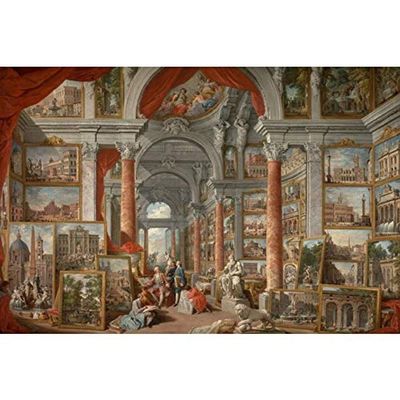 1000 Pieces Wooden Landscape Puzzle,Medieval Museumfor Adults Children Kids Educational Toys Gifts for Family