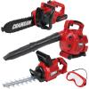 TeganPlay Power Garden Tools Set for Kids Battery Operated Toy Leaf Blower, Hedge Trimmer and Chainsaw Pretend Play for Boys Girls view 1