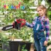 TeganPlay Power Garden Tools Set for Kids Battery Operated Toy Leaf Blower, Hedge Trimmer and Chainsaw Pretend Play for Boys Girls view 3