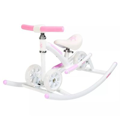 Mobo Cruiser Wobo Rocking Horse Ride On & Baby Balance Bike Pink, seat height adjusts 11-19 inches
