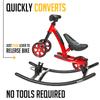 Mobo Cruiser Wobo Rocking Horse Ride On & Baby Balance Bike Red Fits inseams 12-20 inches view 2