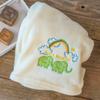 Noah's Ark Cream 39.5 x 27.5 Cozy Fleece Children's Baby Blanket view 2
