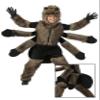 Fun Costumes Furry Spider Costume for kids and Boys, Scary Eight Legs Arachnid Giant Tarantula Childrens Halloween - Brown - Small (6) view 4