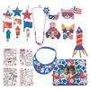 Fun Express Patriotic Craft Boredom Buster Kit - Craft Kits - 108 Pieces view 1