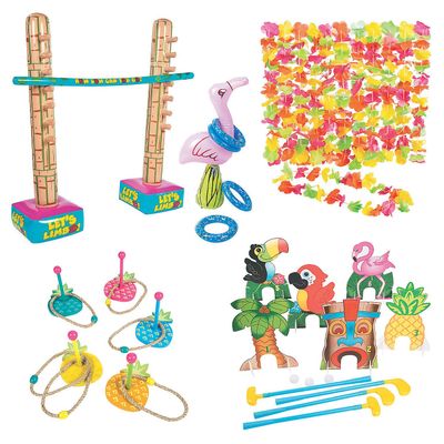 Luau at Home Game Night - Toys - 16 Pieces