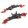 RZXYL Latest Model Aluminum Portal Front and Rear Axle for 1/10 Axial Wraith 90018 90048 90053 90018 90020 90045 90056 RR10 RC Model Crawler Car (Black with Red) view 1