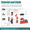 Adeept 5DOF Robotic Arm Kit Compatible with Arduino IDE, Programmable DIY Coding STEM Educational 5 Axis Build Robot Arm, Robot Starter Kit with OLED Display Processing Code and Tutorials - Black view 4