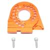GPM TRAXXAS-1/10 TRX4 Defender Trail Crawler/TRX-6 MERCEDES-BENZ-88096-4 Aluminum Motor Mount Plate with Heat Sink FINS - 3PC Set (Orange) view 1