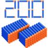 200 Nerf N Strike Blaster Compatible Dart Bullets,200Pcs Nerf Bullet Refill Darts Ammo Premium Foam Bullets Pack Compatible for Nerf N-Strike Elite Guns view 1