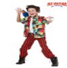 Child Ace Ventura Costume with Wig - M Bundle with Stuffed Parrot view 2