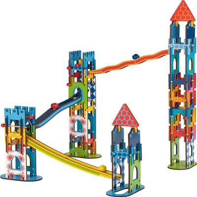 Goki - Ball Track - Medieval Castle Marbles, Colour (Multicolor) (53896)