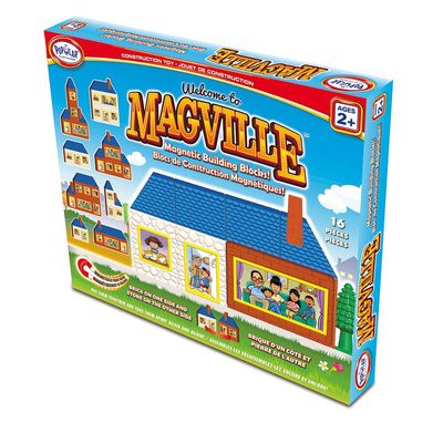 POPULAR PLAYTHINGS Magville Magnetic Building Block Toy Set for Kids Ages 2 and Older