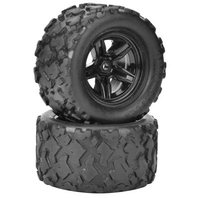 2pcs 1/18 RC Tire, High Performance RC Car Wheel and Tire RC Truck Crawler Tires RC Tire Replacement Fits for HS 18301 18302 18311 18312 1/18 RC Car Haiboxing Rc Parts
