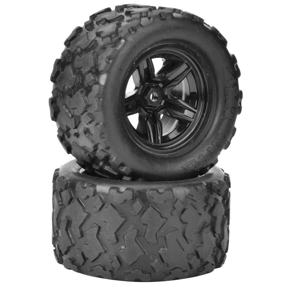 2pcs 1/18 RC Tire, High Performance RC Car Wheel and Tire RC Truck Crawler Tires RC Tire Replacement Fits for HS 18301 18302 18311 18312 1/18 RC Car Haiboxing Rc Parts